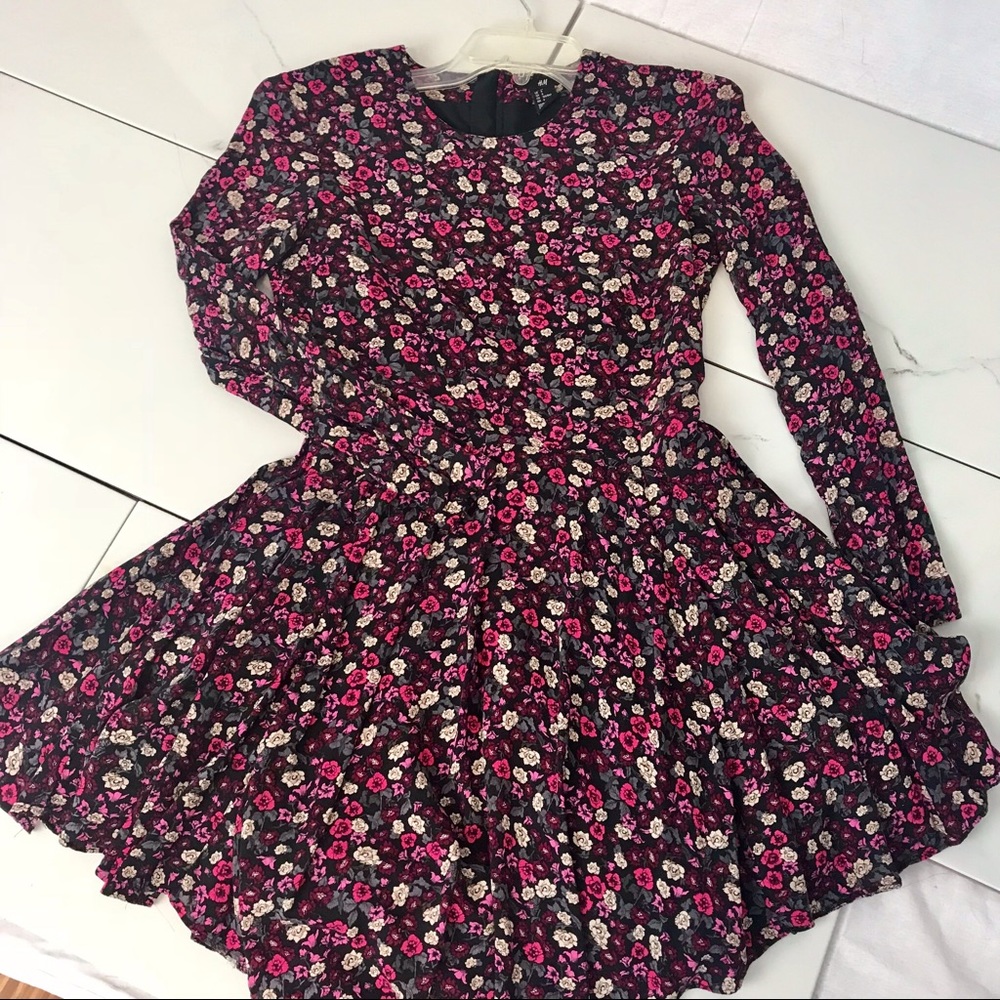 H&M Long Sleeve Floral Dress